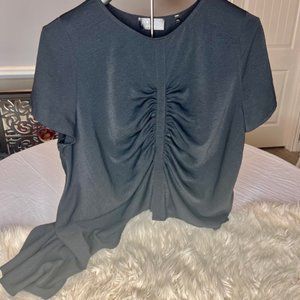 Black Silk Blouse XL